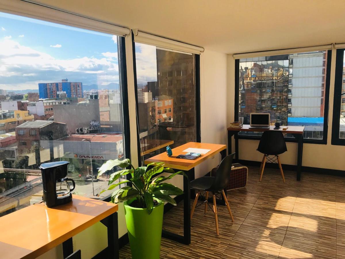 Hostal - Hotel - Apartaestudios Amoblados Chapinero Las Mandarinas - Coworking Bogotá Zewnętrze zdjęcie