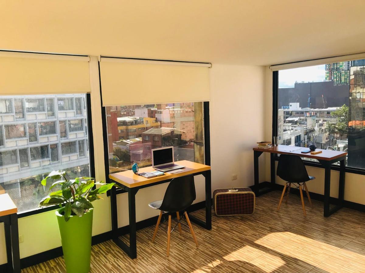 Hostal - Hotel - Apartaestudios Amoblados Chapinero Las Mandarinas - Coworking Bogotá Zewnętrze zdjęcie